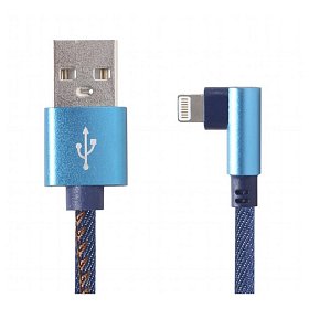 Кабель Cablexpert (CC-USB2J-AMLML-1M-BL) USB 2.0 - Lightning, преміум, 1м, синій