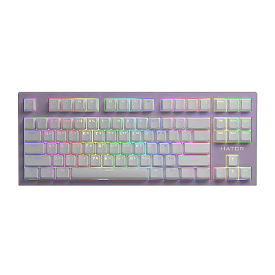 Клавіатура Hator Skyfall TKL Pro Wireless ENG/UKR/RUS Lilac (HTK-669)