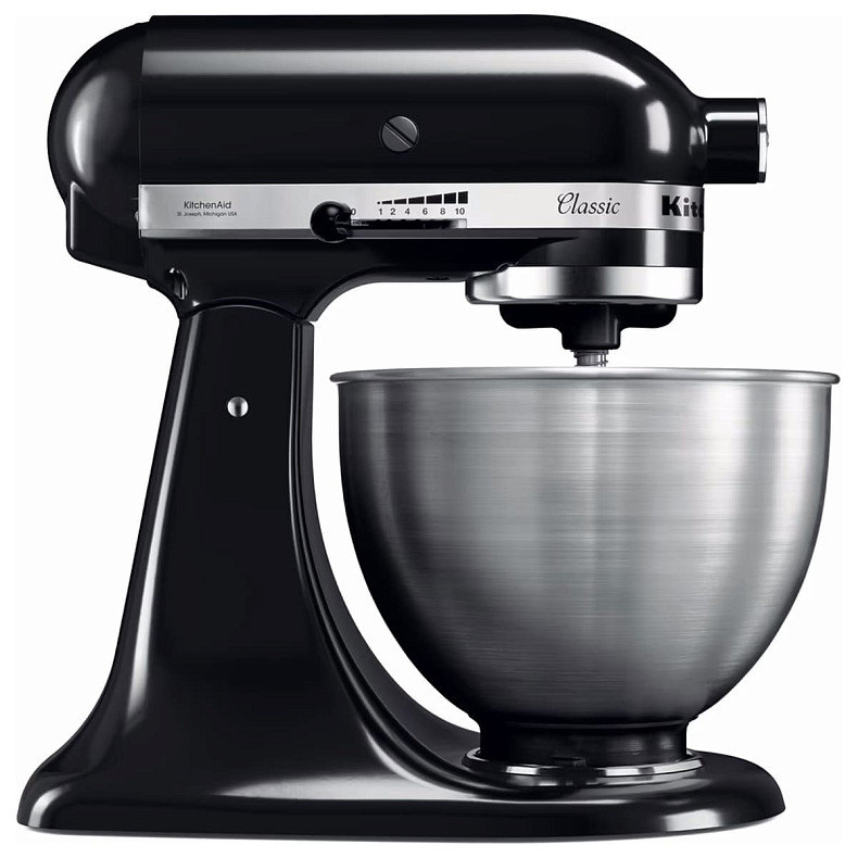 Кухонный комбайн KitchenAid CLASSIC 4,3 л 5K45SSEOB с откидным блоком черный