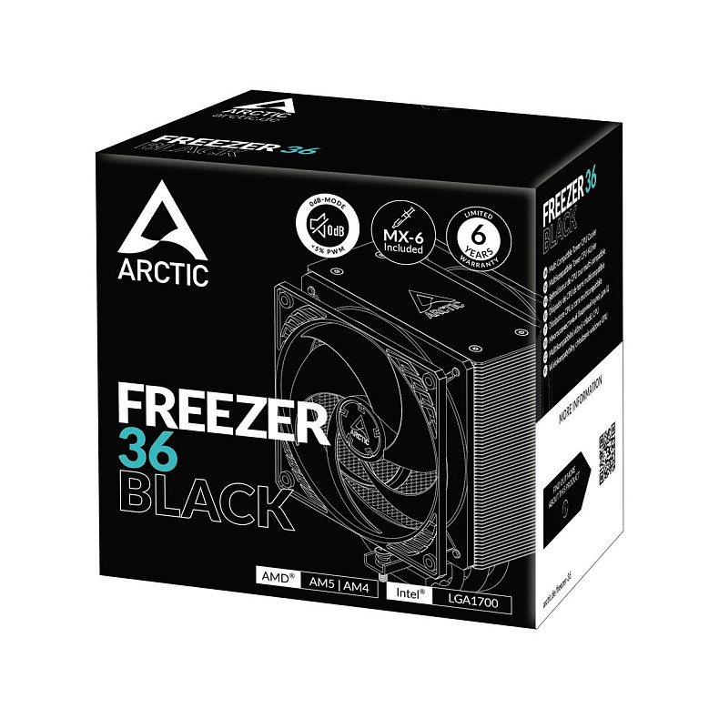 Кулер процесорний Arctic Freezer 36 Black SI (AOCPU00012A)