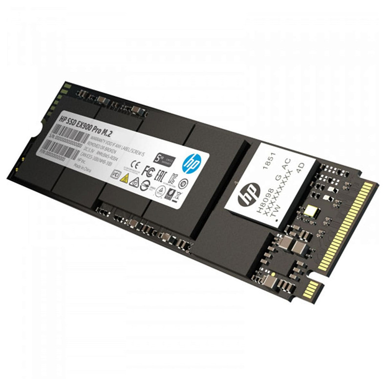 SSD накопичувач 1TB HP EX900 Pro M.2 2280 PCI Ex Gen3 x4 DRAM Cache, Retail (9XL77AA)