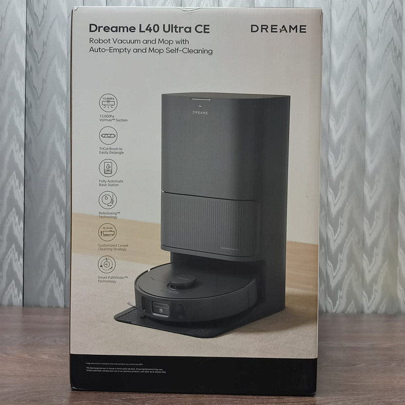 Робот-пылесос моющий Dreame L40 Ultra CE Black - Уценка