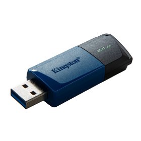 Флеш-накопичувач USB3.2 64GB Kingston DataTraveler Exodia M Black/Blue (DTXM/64GB)