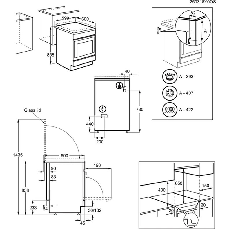 Плита комбинированная Electrolux LKK660220X