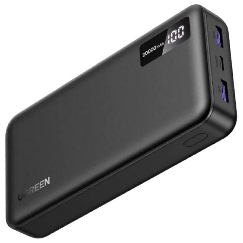 УМБ Ugreen 20000mAh 22,5W PD 2хUSB-A+2xUSB-C Black