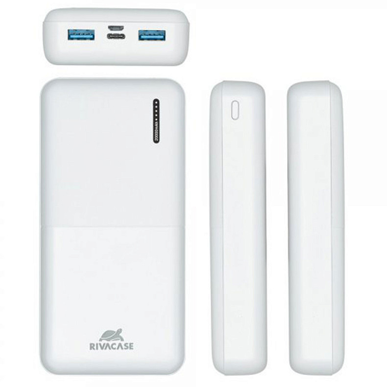 Универсальная мобильная батарея Rivacase VA2572 20000mAh QC/PD White