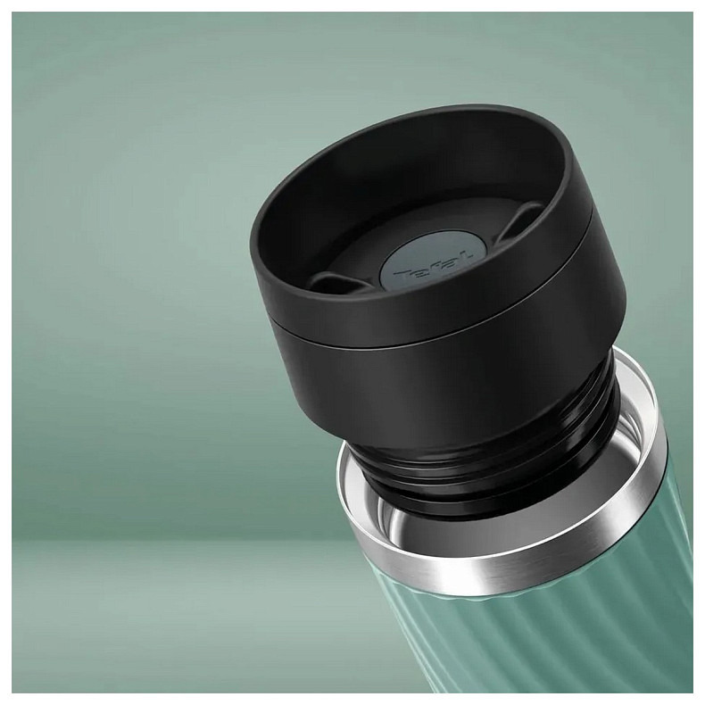 Термочашка Tefal Travel Mug Classic Twist, 360мл, нержавеющая сталь, зеленый (N2024310)