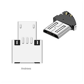 Адаптер XoKo AC-055 USB-microUSB Silver (XK-AC055-SL)