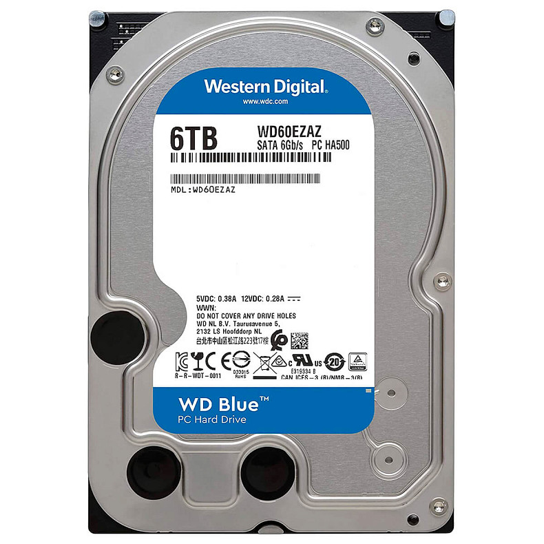 Жесткий диск WD 6.0TB Blue 5400rpm 256MB (WD60EZAZ)