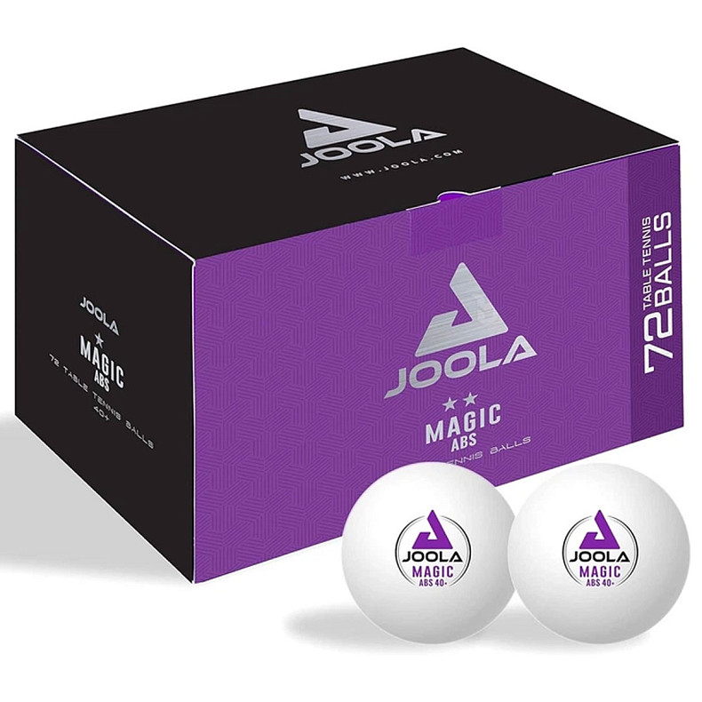 Мячи для настольного тенниса Joola Magic ABS 40+ White 72шт (44216)