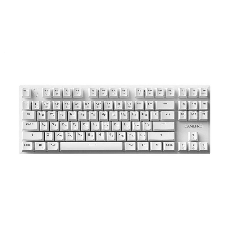 Клавиатура GamePro Genesis Joker MK124W Outemu Red Swithes USB White