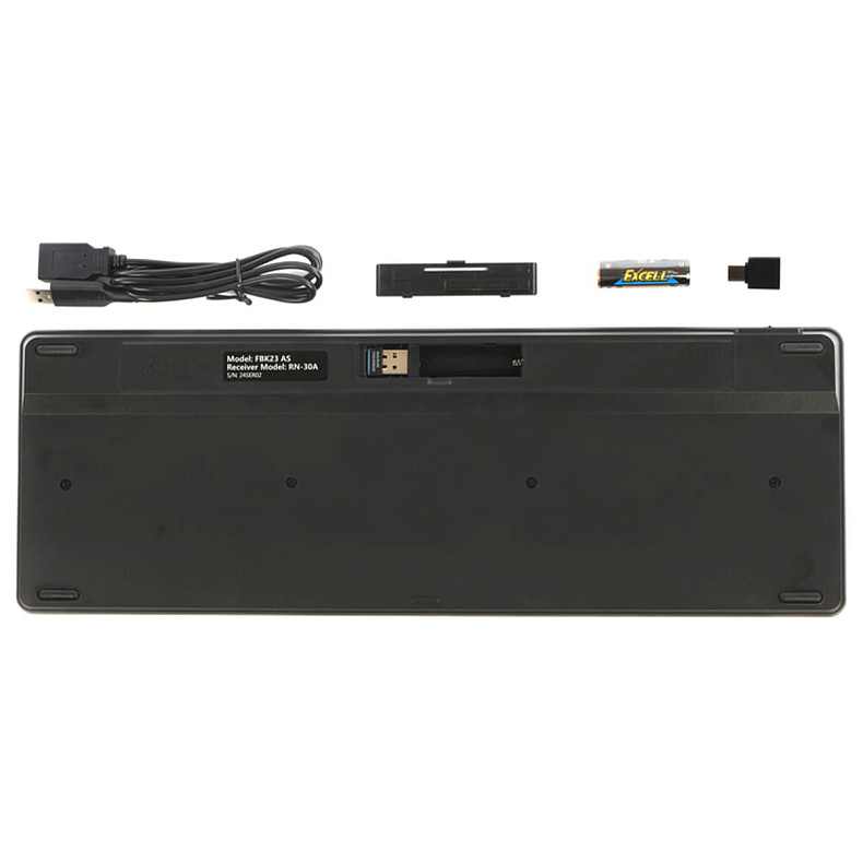 Клавіатура A4Tech Fstyler FBK23 AS, quiet key (Black)