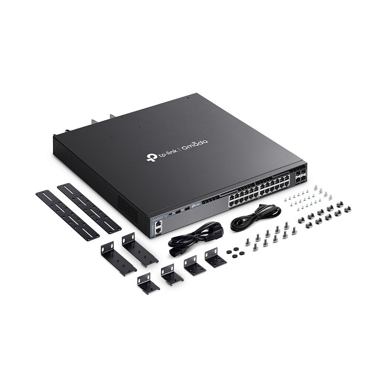 Коммутатор TP-LINK SG6428XHP 24xGE (24xPoE), 4xSFP+, 720Вт, Управляемый L3