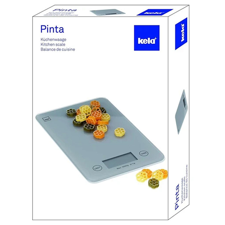 Весы кухонные KELA Pinta, серые (15727)