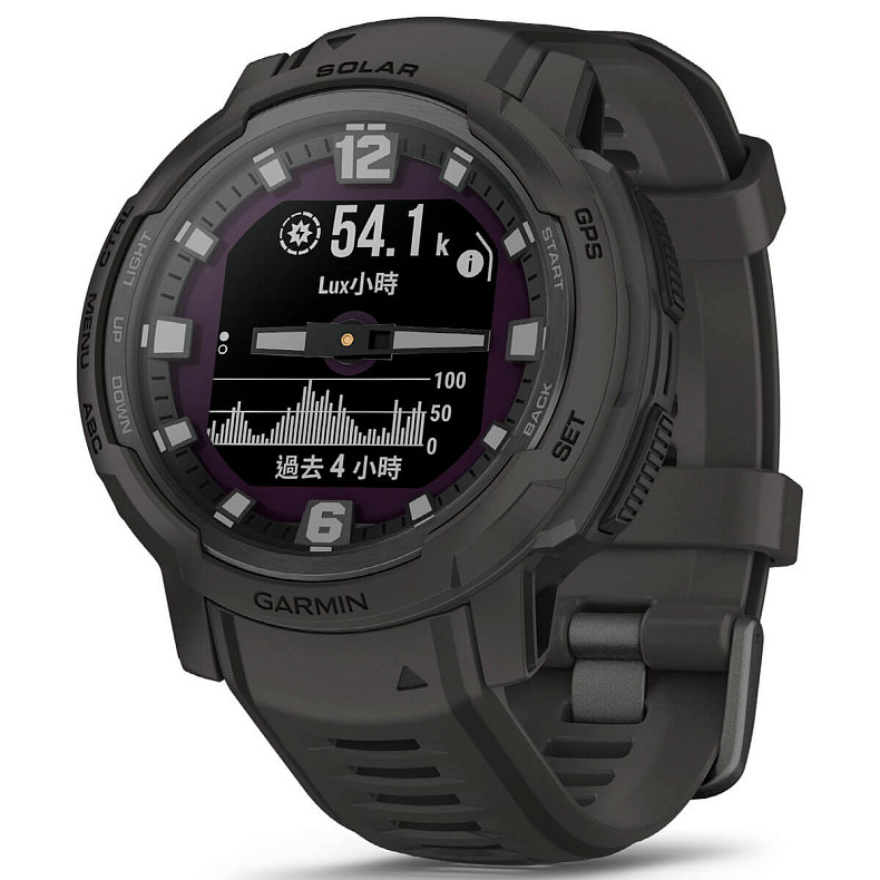 Спортивний годинник GARMIN Instinct Crossover Solar Graphite