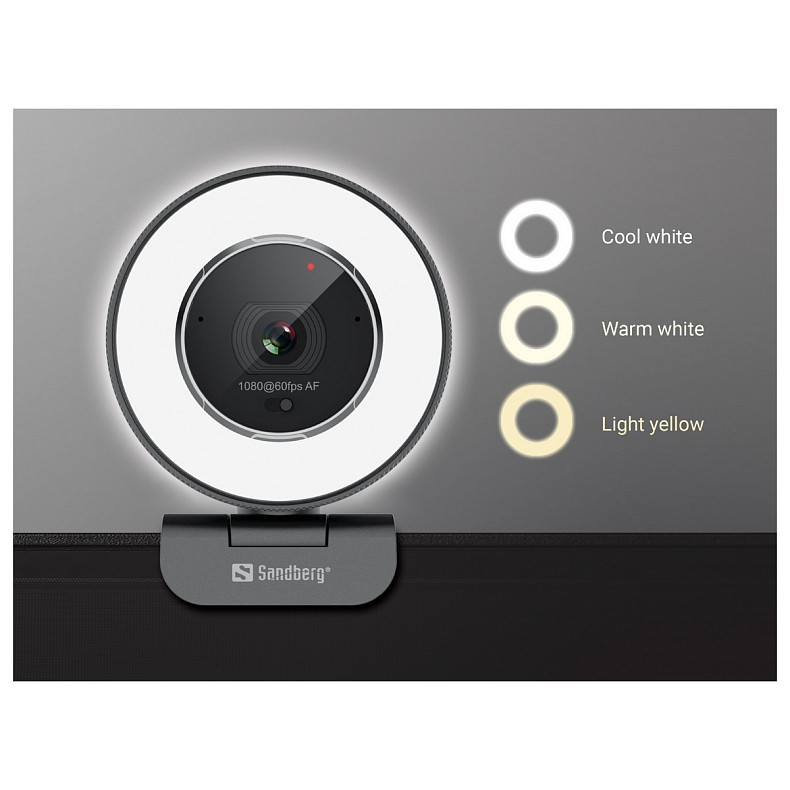 Веб-камера Sandberg Streamer USB Webcam Pro Elite Full HD, Remote control, USB-A/USB-C connection