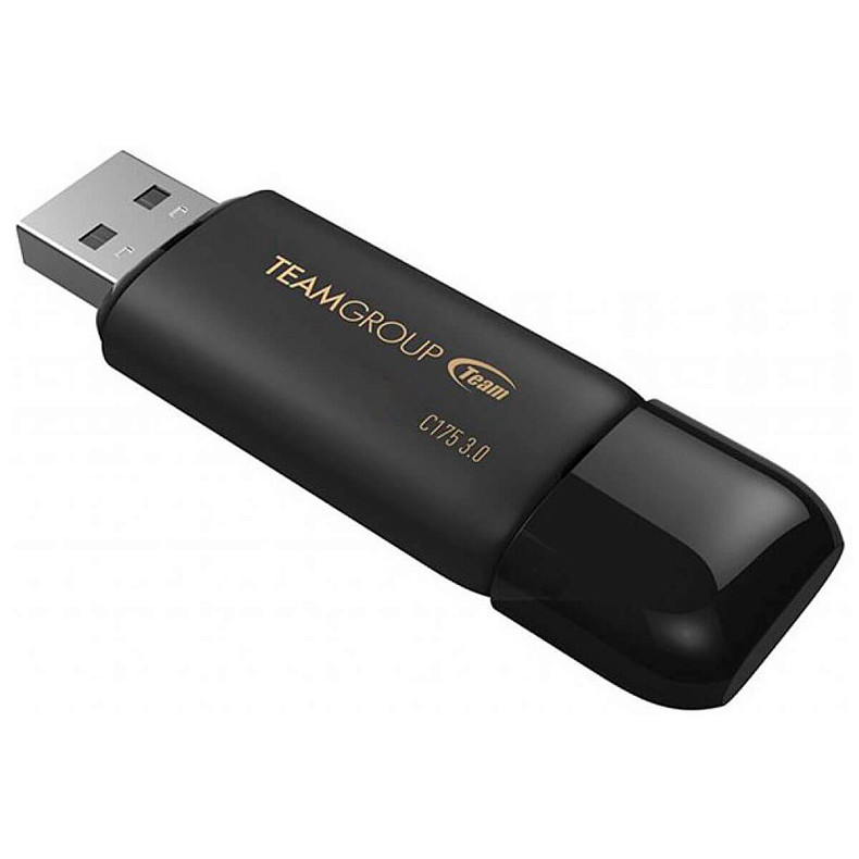 Флеш накопитель USB 3.1 64GB Team C175 Pearl Black (TC175364GB01)