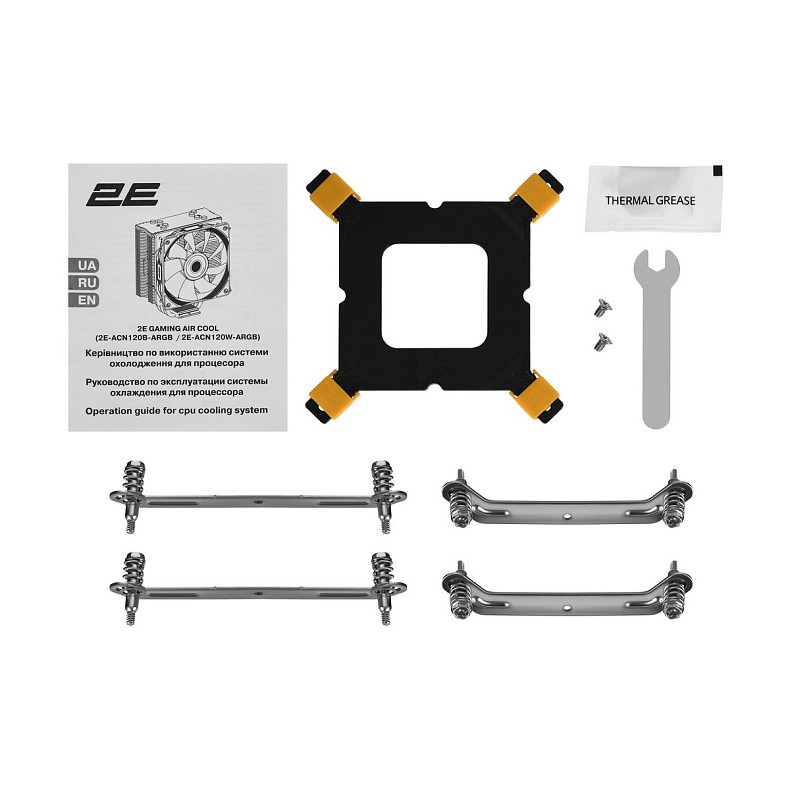 Процессорный кулер 2E GAMING Air Cool ACN120W-ARGB, LGA1700, 1200, 115x, 1366, AM5, AM4, AM3, AM3+