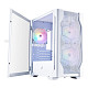 Корпус 1stPlayer D4-M-WH-2F1P-W-1F1-W White