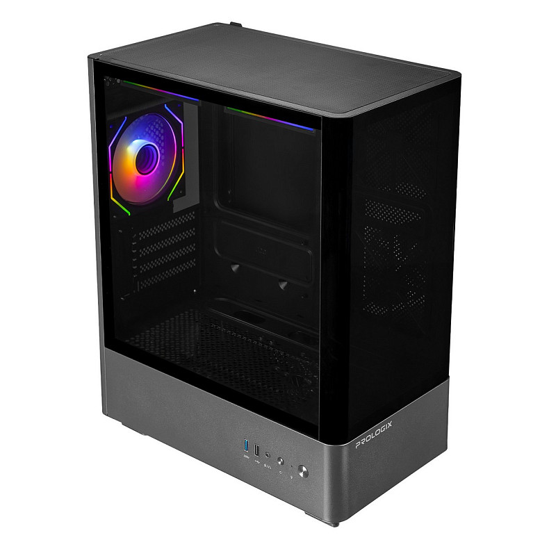 Корпус Prologix Lumi GM-01AB Glass Black