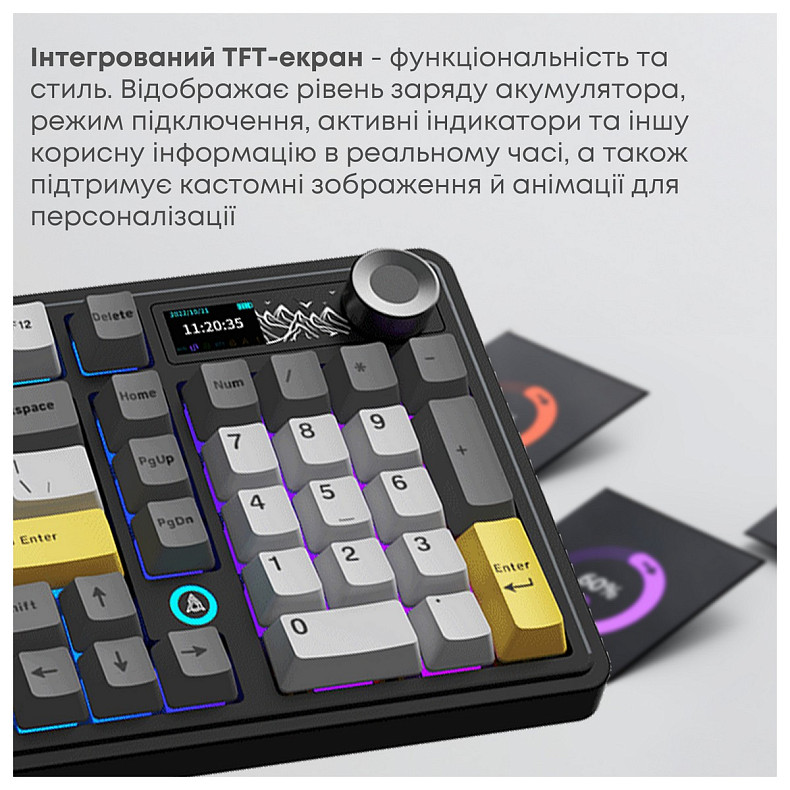 Клавіатура Ajazz AK980 V2 Gift Switch V2 Black (AK980-V2-G-BGY)