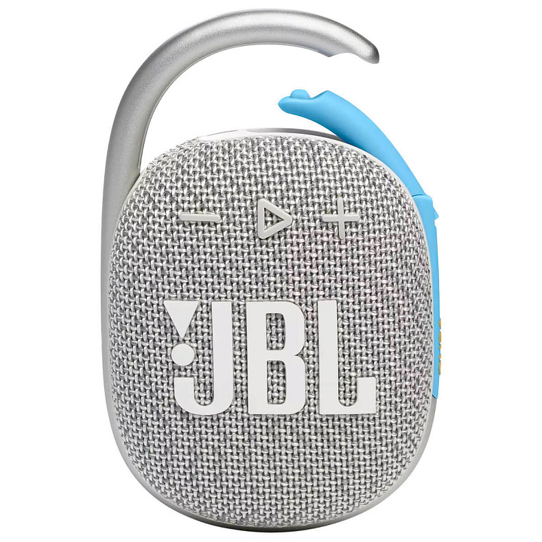 Портативна акустика JBL Clip 4 Eco White (JBLCLIP4ECOWHT)