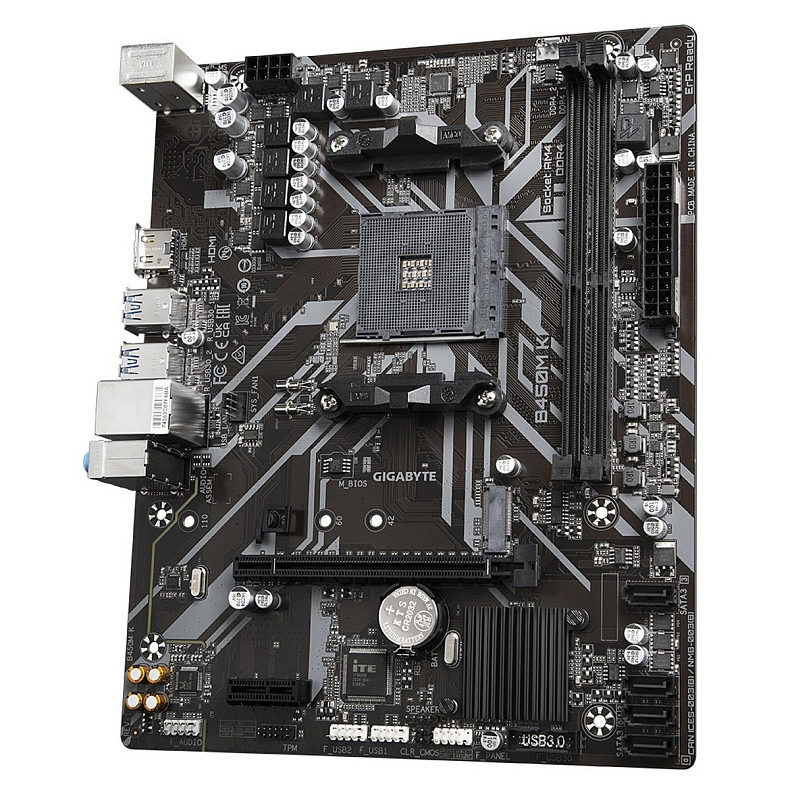 Материнська плата Gigabyte B450M K Socket AM4