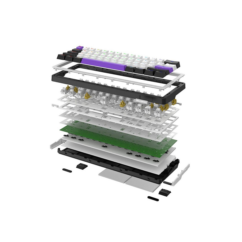 Клавиатура Hator Hellyberry HK60 White/Violet