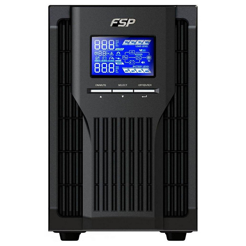 ИБП FSP Champ 1 kVA, Tower, Schuko (CH-1101TS), 1000VA/900W, Online, 3*Schuko,CE