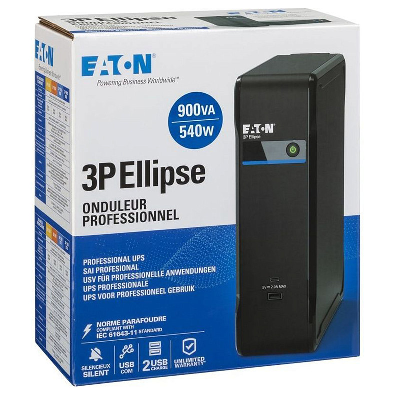 ДБЖ Eaton 3P Ellipse 900 USB DIN