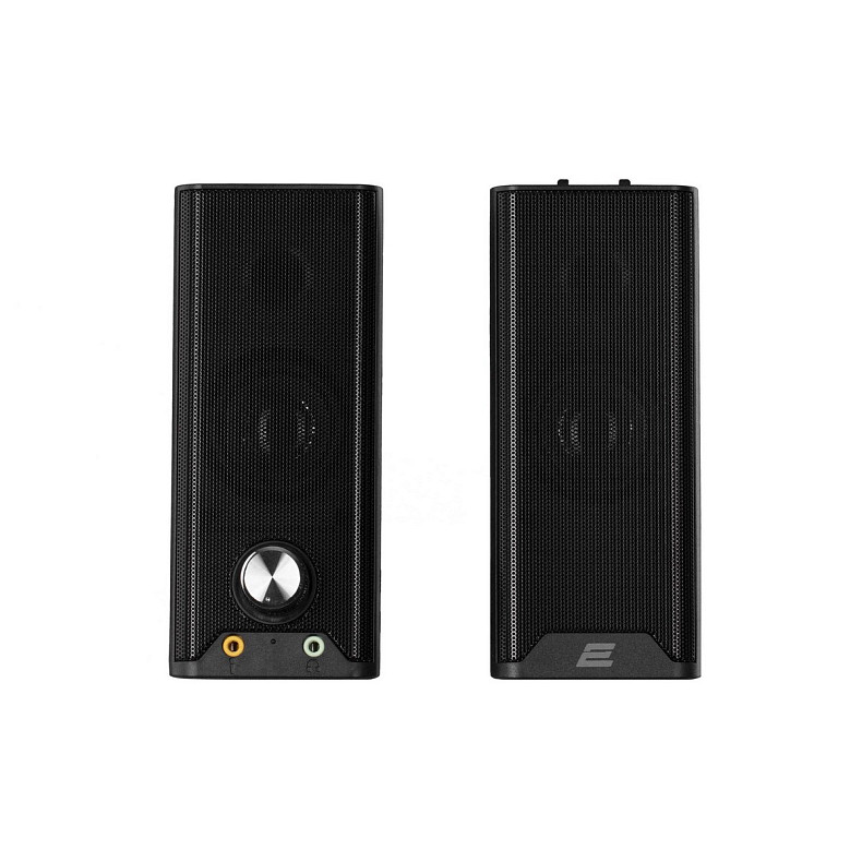 Акустическая система 2E PCS203 2.0 USB Metal Black (2E-PCS203BK)