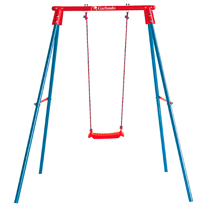 Гойдалка на металевих опорах Garlando Candy одинарна (ALT-11)