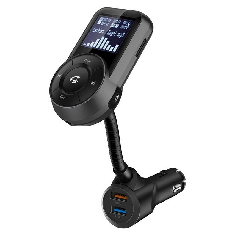 FM-трансмиттер Grand-X 96GRX, HSP, BT V4.2, 1USB QC3.0, 1USB 2,4А