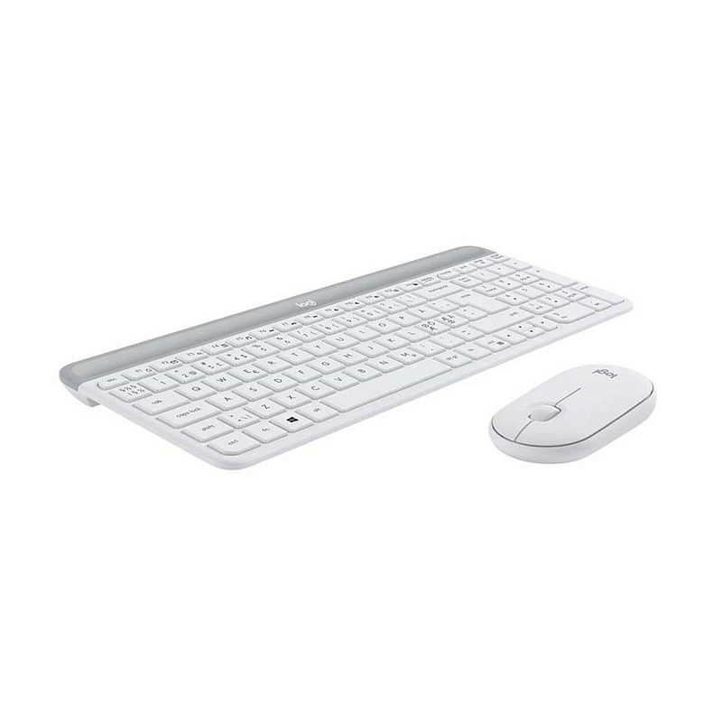 Комплект (клавиатура, мышь) беспроводной Logitech MK470 White USB (920-009205)