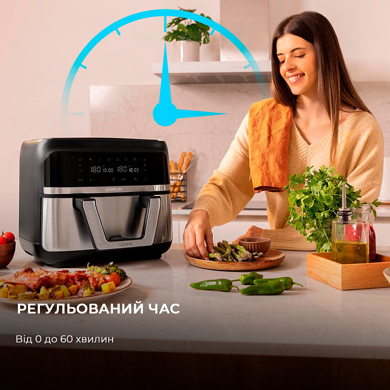 Мультипечь (аэрогриль-фритюрница) CECOTEC Cecofry Dual 9000 CCTC-04996