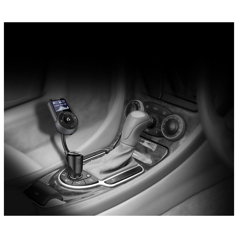 FM-трансмиттер Grand-X 96GRX, HSP, BT V4.2, 1USB QC3.0, 1USB 2,4А