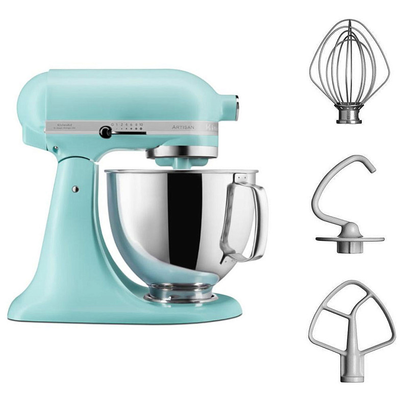 Кухонна машина KitchenAid Artisan 4,8 л 5KSM125EMI з відкидним блоком, колір мінеральна вода