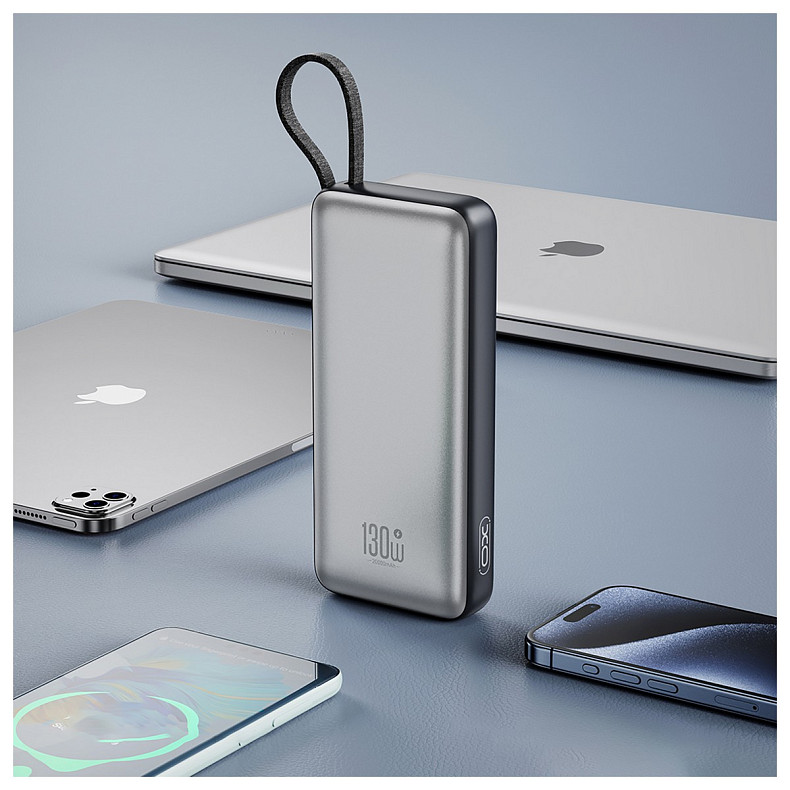 Универсальная мобильная батарея XO PR268 PD 22.5W QC 3.0 20000mAh Grey