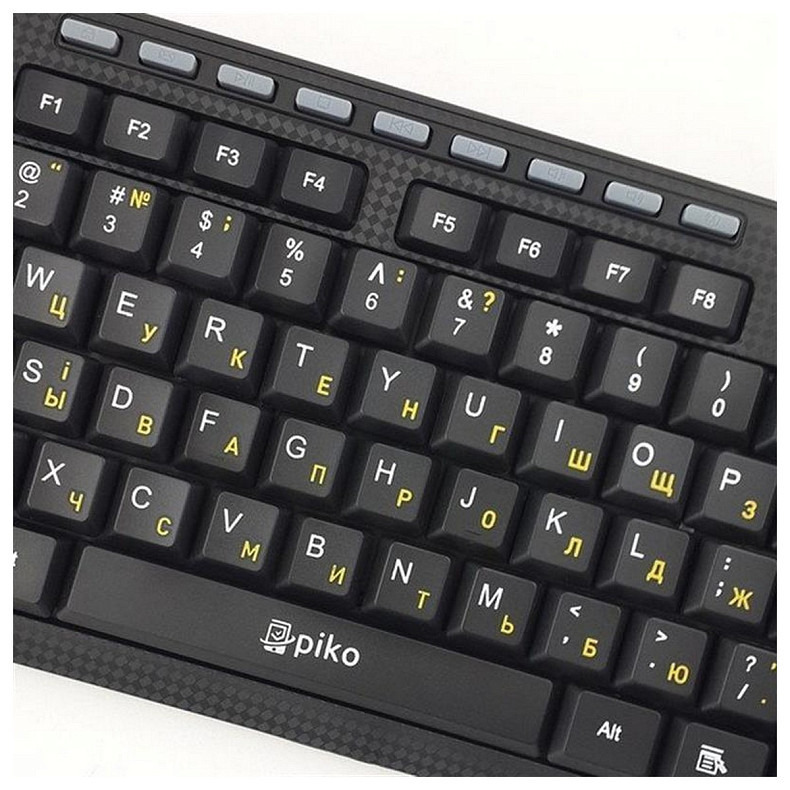 Клавіатура Piko KB-108 Ukr Black (1283126467103)