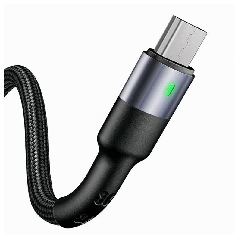 Кабель Usams US-SJ312 USB - Micro USB, 1 м, Black (SJ312MC01)