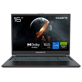 Ноутбук Gigabyte G6 16.0 FHD+ 165Hz, Intel i7-13620H, 16GB, F1TB, NVD4060-8, DOS, черный