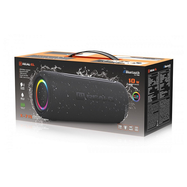 Акустична система REAL-EL X-715 Black