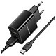 Зарядний пристрій Borofone BA53A Powerway (2USB, 2.1А) Black (BA53ACB) + кабель Type-C