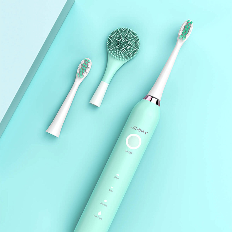 Электрическая зубная щетка Jimmy T6 Electric Toothbrush with Face Clean Blue