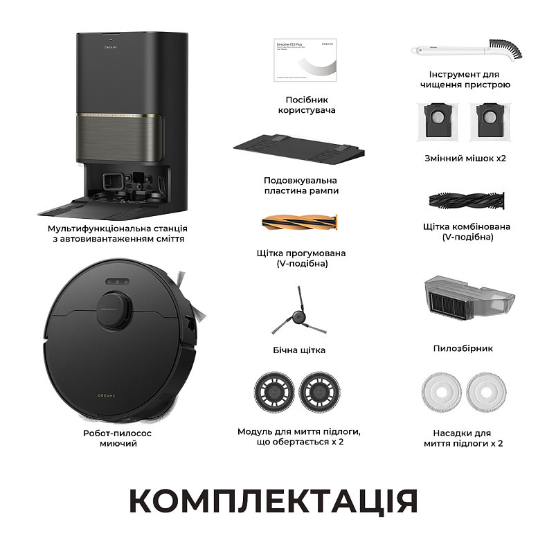 Робот-пылесос моющий Dreame L50s Pro Ultra Black