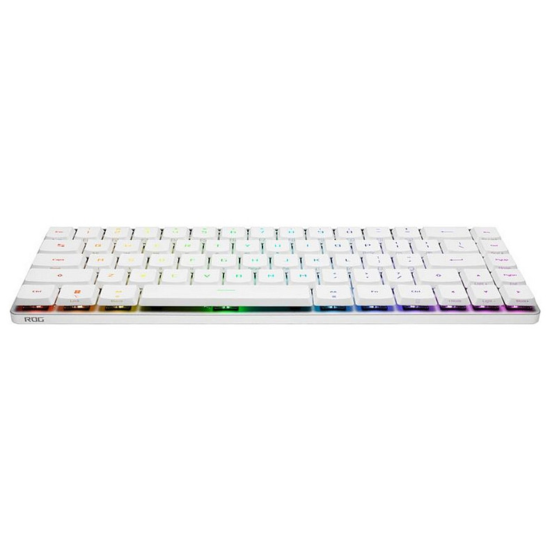 Клавіатура бездротова Asus ROG Falchion RX Low Profile 68key NX RD EN RGB White (90MP03EC-BKUA10)