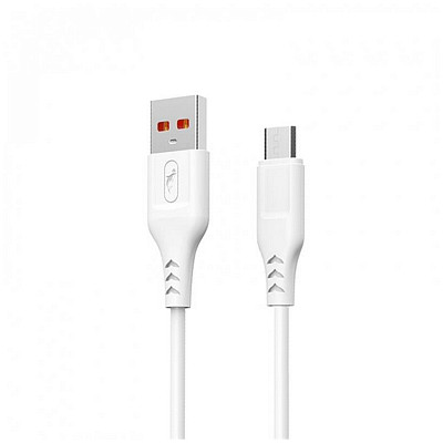 Кабель SkyDolphin S61V USB - мicroUSB 1м, White (USB-000449)