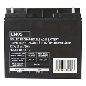 Аккумуляторная батарея Emos B9655 (12V 18AH L1)