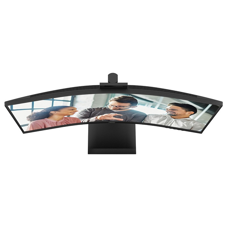 Монітор AOC 34" CU34E4CW, WQHD, VA, 120Гц, вигн., 2xHDMI, DP, USB-C, RJ-45, USB-hub,cam,HAS, кол.