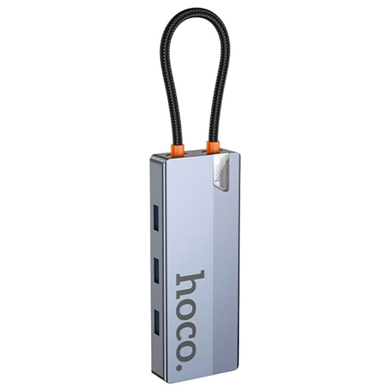 USB-хаб HOCO HB50 Wow 5-in-1 Multi-Function Converter (HDTV+PD+USB 3.0x3) Deep Space Gray